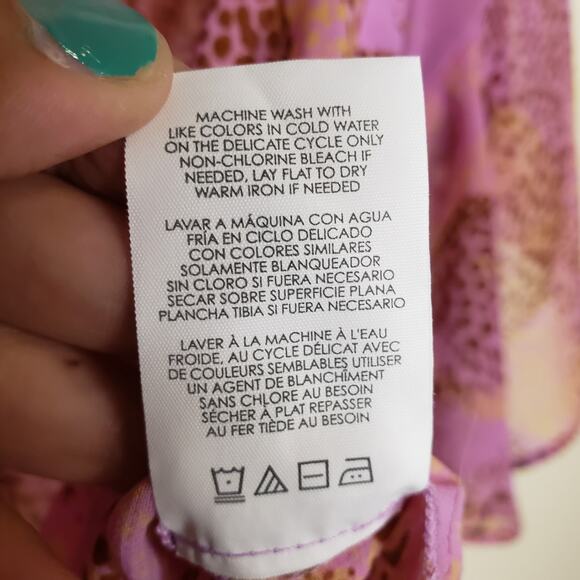 CAbi| Pink Cheetah Print Blouse, Style 5711 - Picture 10 of 11